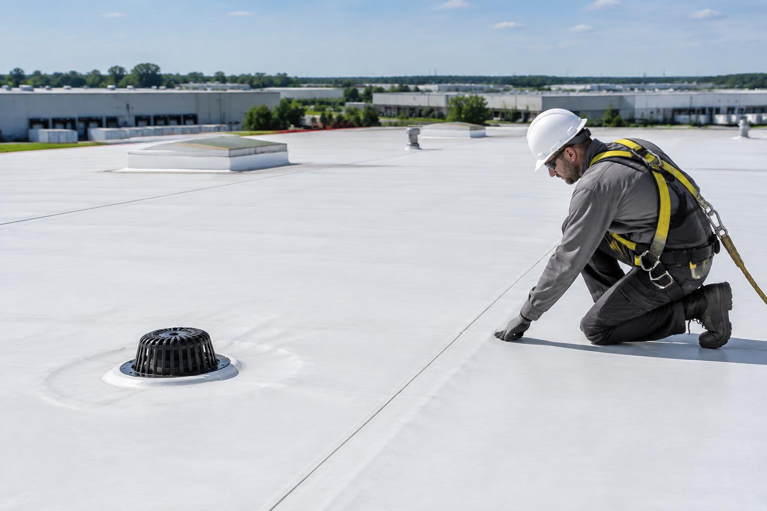Commercial Roof Care concept